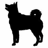 (image for) Elkhound Dog cnc art sample