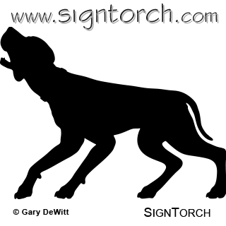 Coon Dog 008 _ : SignTorch, DXF SVG CNC Plasma Router Laser Art