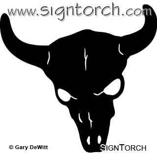 (image for) Longhorn Skull 003 =