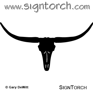 (image for) Longhorn Skull 004 =