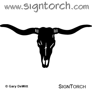 (image for) Longhorn Skull 005 =