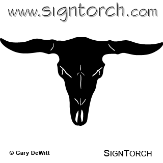 (image for) Longhorn Skull 006 =