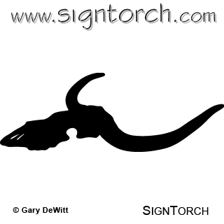 (image for) Longhorn Skull 007 =