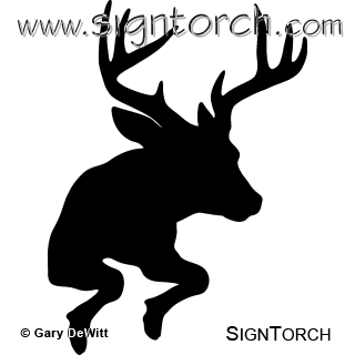 Buck Deer 008 _ : SignTorch, DXF SVG CNC Plasma Router Laser Art