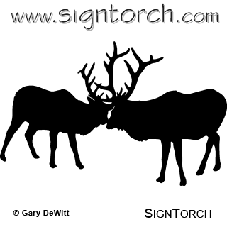 (image for) Elk Fighting 002 =