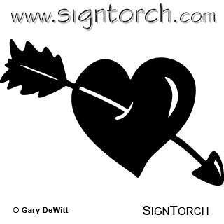 signtorch clipart heart