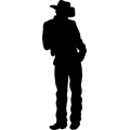 (image for) Cowboy Leaning =
