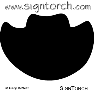 (image for) Cowboy Hat Shape _