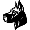(image for) Great Dane Head 003 =