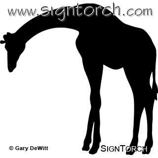 (image for) Giraffe Silhouette =