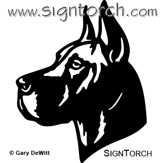 (image for) Great Dane Head 003 =