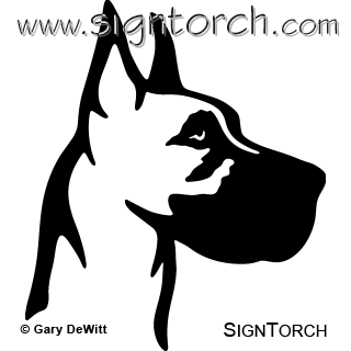 (image for) Great Dane Head 004 =