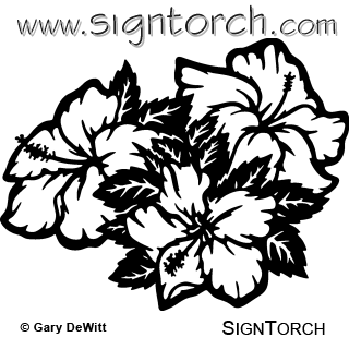 Flower 045 = : SignTorch, DXF SVG CNC Plasma Router Laser Art