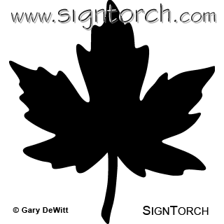 Canadian Maple Leaf dxf File Free Download 