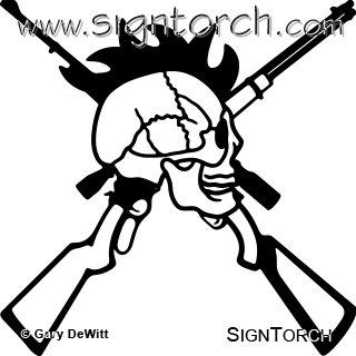 (image for) Deer Guns Skull =