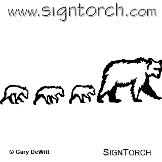 (image for) Bear With Cubs 003