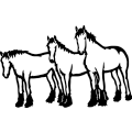 (image for) Three Clydesdales ~