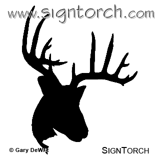 Deer Head 3 = : SignTorch, DXF SVG CNC Plasma Router Laser Art