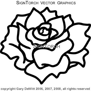 (image for) Outline Rose