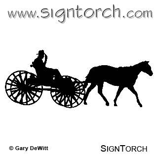 Carriage 6 = : SignTorch, DXF SVG CNC Art Cut Files for CNC Plasma ...