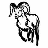 (image for) Bighorn Mountain Goat cnc art sample