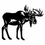 (image for) Bull Moose cnc art sample