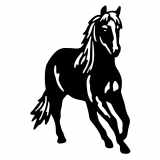 (image for) Horse Trotting cnc art sample