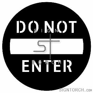 (image for) Do Not Enter