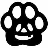 (image for) jack-o-lanterns dog paw