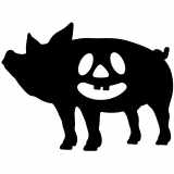 (image for) jack-o-lanterns pig