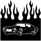 (image for) cars_1  1973 camaro  flame