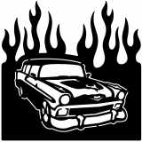 (image for) cars_1  56 chevy nomad  flame