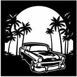 (image for) cars_1  56 chevy nomad  palms