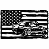 (image for) cars_1  57 chevy  flag