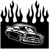 (image for) cars_1  57 chevy  flame