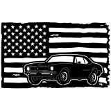 (image for) cars_1  67 camaro=-  flag