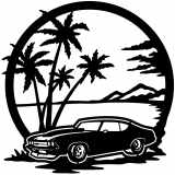 (image for) cars_1  70s chevelle  beach