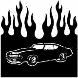 (image for) cars_1  70s chevelle  flame