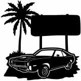 (image for) cars_1 amc javelin  1970=-  sign