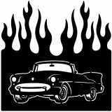 (image for) cars_1 bel air convertible  flame