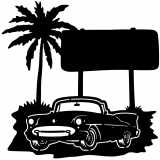 (image for) cars_1 bel air convertible  sign