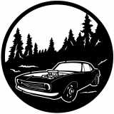 (image for) cars_1 camaro  1967=-  forest