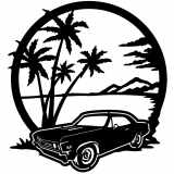 (image for) cars_1 chevelle 67=-  beach