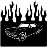 (image for) cars_1 chevelle 67=-  flame