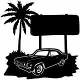 (image for) cars_1 chevelle 67=-  sign