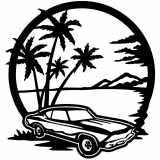 (image for) cars_1 chevelle 68  beach