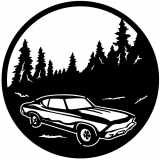 (image for) cars_1 chevelle 68  forest