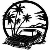 (image for) cars_1 chevelle 69=-  beach