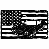 (image for) cars_1 chevelle 69=-  flag