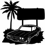 (image for) cars_1 chevelle 69=-  sign